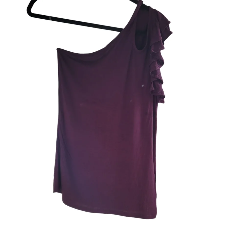 NWT H by Bordeaux Rosewood One Shoulder Top in Size S - Picture 2 of 6